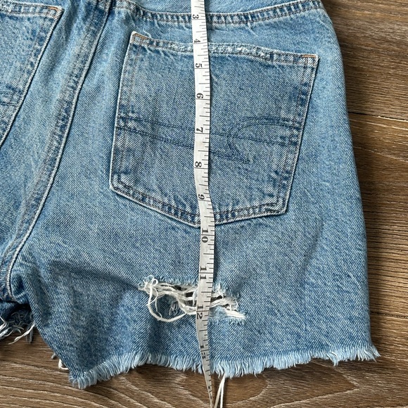 American Eagle Distressed High Waisted Denim Shorts - Picture 6 of 6